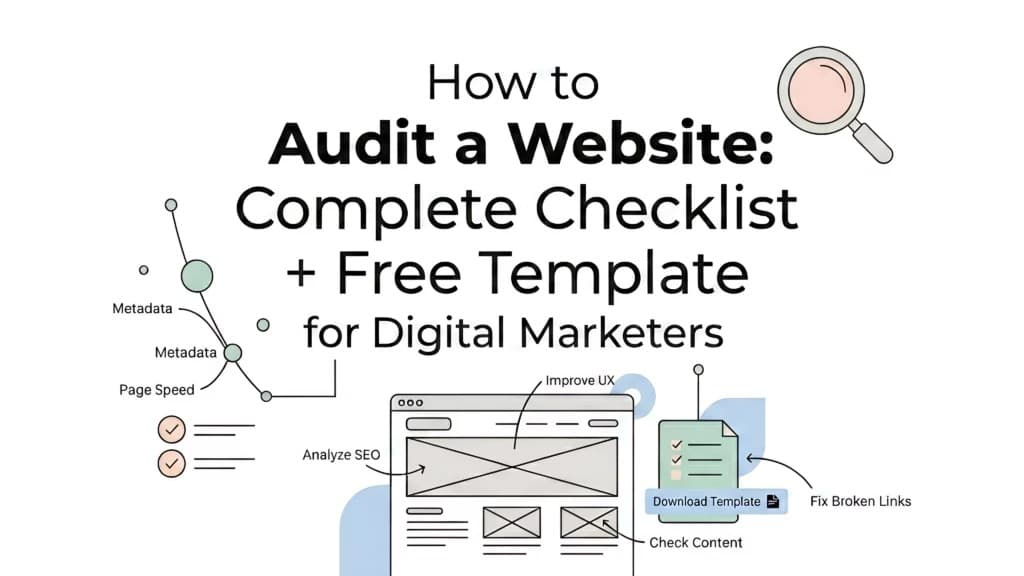 How to Audit a Website: Complete Checklist + Free Template for Digital Marketers
